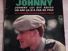 rare ep 100% original BANDEAU NOIR JOHNNY HALLYDAY LUI DIT ADIEU 1965