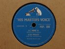 UK HMV 78 Elvis Presley All Shook Up/That's When VG+