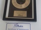The beatles gold vinyl disc and certificate Limited Edition 1/1