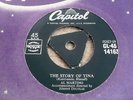 AL MARTINO: THE STORY OF TINA 1954 THICK TRI GREEN CAPITOL 45 RPM EX+