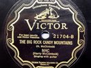 E++ HARRY MCCLINTOCK - THE BIG ROCK CANDY MOUNTAINS /  BUM SONG /  VICTOR-21704