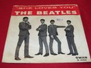 BEATLES She Loves You/I'll Get You 45 rpm w/PICTURE SLEEVE Swan S-4152
