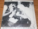 GG ALLIN Always Was Is Shall Be, E.M.F. - Black & Blue BNB111 1990 Bonus Mayhem