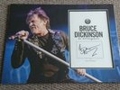Bruce Dickinson Iron Maiden signed 16x12 mount display AFTAL PROOF