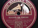 JAZZ: CARROLL GIBBONS & HIS PLAYMATES - ‘REACHING FOR SOMEONE’ 1929 HMV HOT