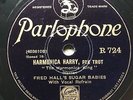 JAZZ 78: FRED HALL’S SUGAR BABIES ‘HARMONICA HARRY’ PARLOPHONE 78 E+ COPY