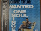 Johnnie Taylor Wanted One Soul Singer Japan LP 1980 Promo P-6170A Insert Obi
