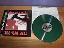 Metallica - Kill 'Em All - Japan + OBI & Insert - Nexus K25P 438 - GREEN VINYL