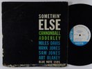 CANNONBALL ADDERLEY Somethin' Else LP on Blue Note 63rd DG mono