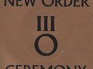 New Order CEREMONY Australian PICTURE Sleeve GAP Records RARE 7