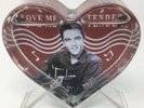 Unusual Elvis Presley Heart Shaped Love Me Tender Snow Globe In Stand