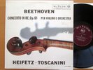 LCT-1010 Beethoven Violin Concefrto Heifetz Toscanini RCA Italy Mono EX/EX