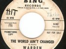 HEAR Warden And His Fugitives-The World Ain’t Changed FRANTIC '66 CA GARAGE PUNK