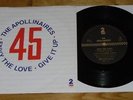 THE APOLLINAIRES - ENVY THE LOVE - 2 TONE - MOD - NEW WAVE - EXCELLENT