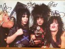 Motley Crue - Promo poster Signed Autographed Dr Feelgood