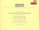 BACH SUITES VIOLONCELLO SOLO FOURNIER NO 5+6 ARCHIV GER STEREO M- /55 - VINYL NM