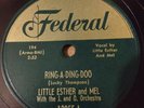 Little Esther - Ring-A-Ding-Doo / The Crying Blues - Federal Records 1952 -78rpm