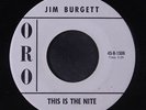 JIM BURGETT: This Is The Night / Pauline 45 (tol) Rockabilly