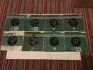 BEATLES vinyl Singles X8 in Parlophone Sleeves Good Cond