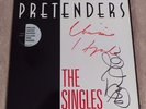 PRETENDERS - The Singles - SIGNED + poster  - Chrissie Hynde Johnny Marr   EX/NM