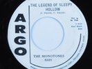 Doo Wop 45 MONOTONES The Legend Of Sleepy Hollow ARGO promo HEAR