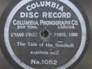 Columbia 7-Inch Black & Silver Record 1052 Tale of the Seashell Baritone Solo