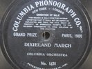 Columbia 7-Inch Black & Silver Record 1431 Dixieland March Orchestra