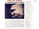 SEALED ANGEL Yehudi Menuhin AN AUTOBIOGRAPHY IN MUSIC PRO-4038 & 4039