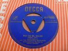 JOAN REGAN: WAIT FOR ME DARLING 1954 GOLD DECCA THICK TRI 45 RPM EX