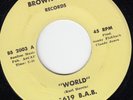 1619 B.A.B. 'World / For Your Love' (Brown Sugar 2003) local 1972 label HEAR  EX
