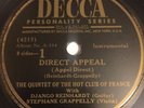 Django Reinhardt/Stephane Grappelly-Direct Appeal/My Melancholy Baby/Decca 23261