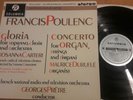 COLUMBIA SAX 2445. Blue / silver. Francis Poulenc. Gloria concerto in D. Pretre