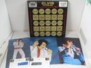ELVIS PRESLEY worldwide 50 gold hits 2 LP 1971 2 wardrobe swatch  POSTER  RARE