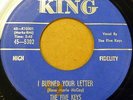 the FIVE KEYS doowop KING 45 I BURNED YOUR LETTER b/w HOW CAN I FORGET YOU c2424