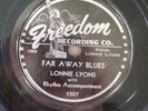 VG+ LONNIE LYONS: Flychick Bounce / Far Away Blues on FREEDOM 1507