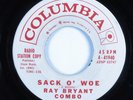 R&B Soul Jazz 45 RAY BRYANT COMBO Sack O' Woe COLUMBIA HEAR promo