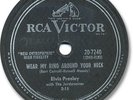 ELVIS PRESLEY Rock'n Roll 78 RPM Record. Wear my Ring Around Your Neck