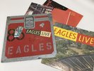 EAGLES LIVE VINYL DOUBLE LP ASYLUM RECORDS 1980 MADE IN GERMANY + POSTER EX/EX