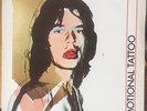 ANDY WARHOL ART COVER ROLLING STONES EMOTIONAL TATTOO ET BACK COVER OG 1983