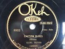 Earl Hines on OKeh 78 RPM 8832 CAUTION BLUES & A MONDAY DATE