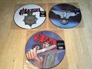 3 Saxon Picture LP Mint Wheels of Steel & Strong arm of The Law & Saxon TOP