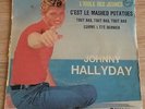 rare 45t ep pochette papier LABEL BLEU johnny hallyday l idole des jeunes