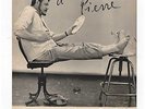 BOBY LAPOINTE / GRANDE PHOTOGRAPHIE DÉDICACÉE ET SIGNÉE / BOBINO / BRASSENS