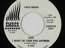 Northern Soul Popcorn 45 - Chuck Wright - Love I Won't Be - Ember - VG+ mp3