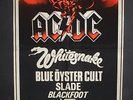 AC/DC WHITESNAKE SLADE 1981 76x51cm Monsters of Rock  Original Concert Poster
