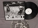 Infest Slave LP Re Hardcore spazz neanderthal crossed out man is the bastard dri