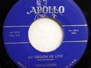 VOCALTONES 45 My version of love / I'll never let you go APOLLO   Doowop kz 14