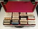 VINTAGE 8 TRACK CASE WITH 24 OLD COUNTRY MUSIC TAPES  TAMMY WYNETTE and more.