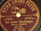78 rpm Pre-WWI German Jewish Cantor Sarota on Beka Grand Playta 10716 grade VG++