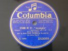 Chopin Mendelssohn Francis Planté French Columbia D13059
